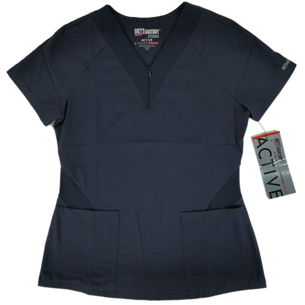 Grey's Anatomy Scrub Top GVST026-905 Steel